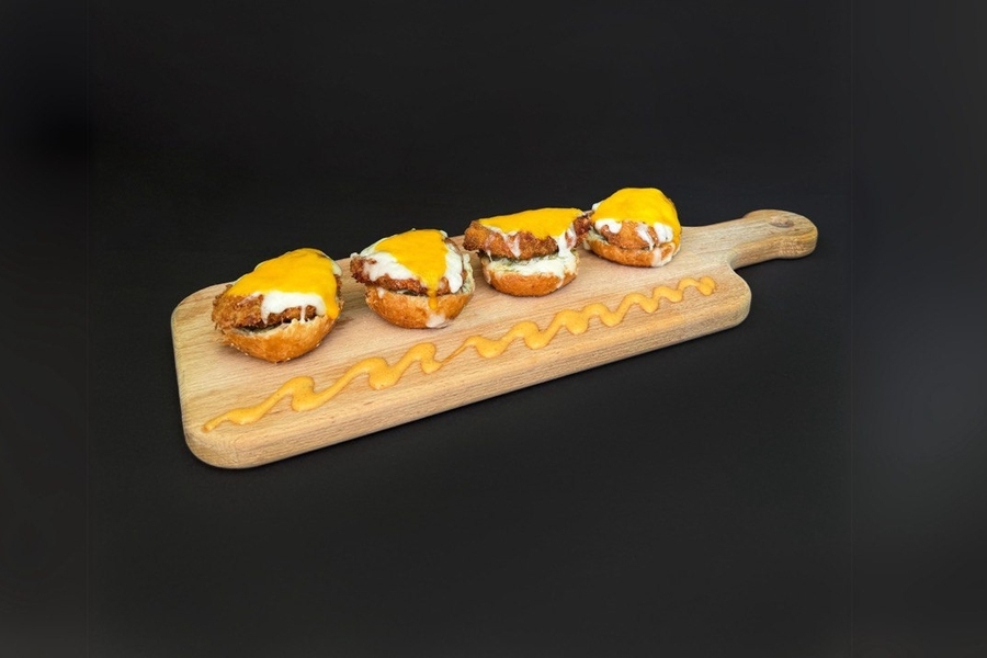 Crispy Chicken and Cheese Canapés