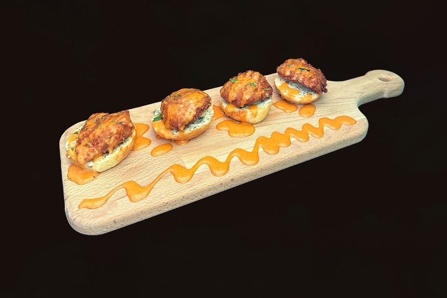 Dynamite Crispy Chicken Canapés